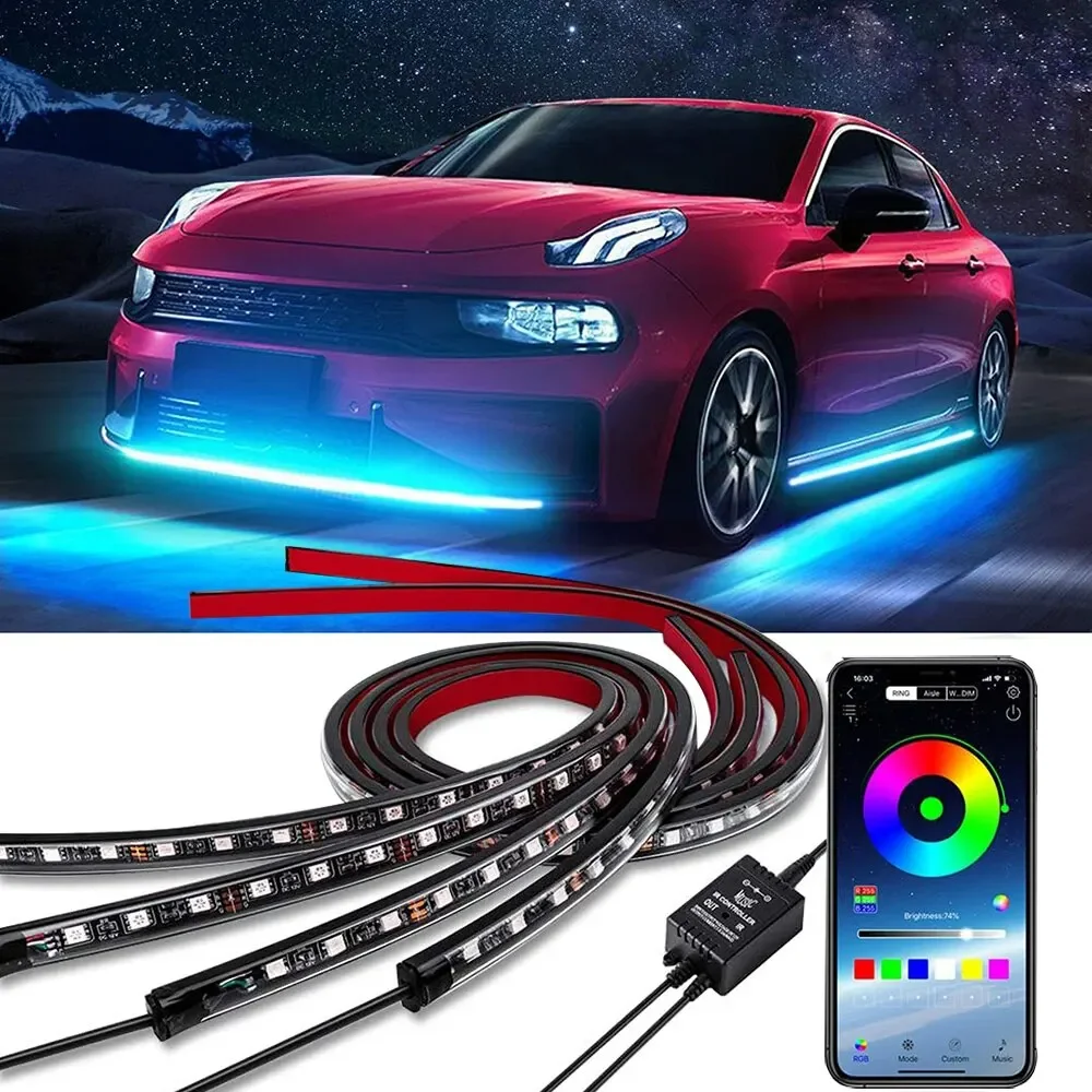 Led Gaming Light Strip - Neon led rgb carro underglow luz