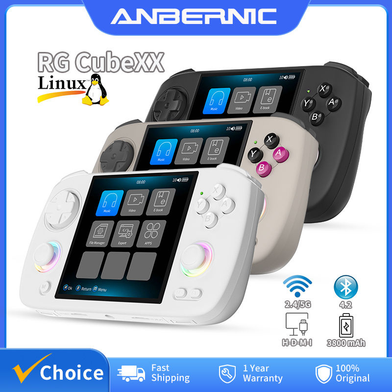 Gaming Console Android - ANBERNIC RG Cubexx Retro Console de