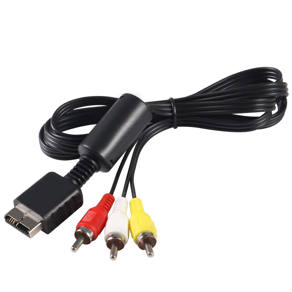 1.8m cabo de áudio av jogo com - Gaming Console Station avaliação e preço