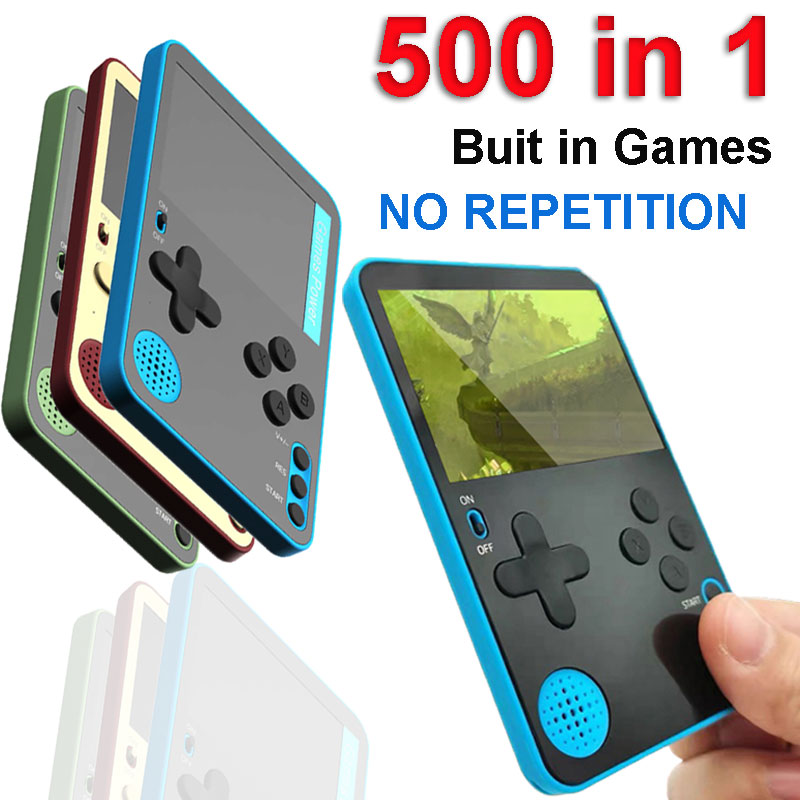 Console de jogos portátil 500  - Gaming Console Youtube avaliação e preço