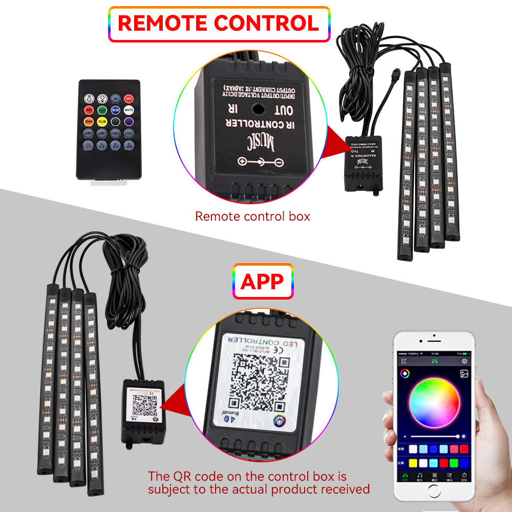 Rgb led atmosfera da motocicle - Led Gaming Light Strip avaliação e preço