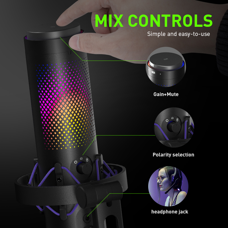 Microfone Condensador USB de M - Gaming Console Youtube avaliação e preço