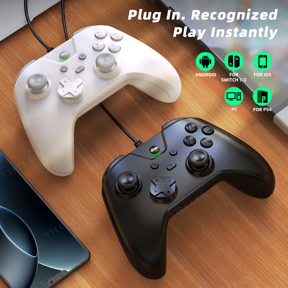 Controle de Jogo com Fio VILCO - Gaming Console Android avaliação e preço