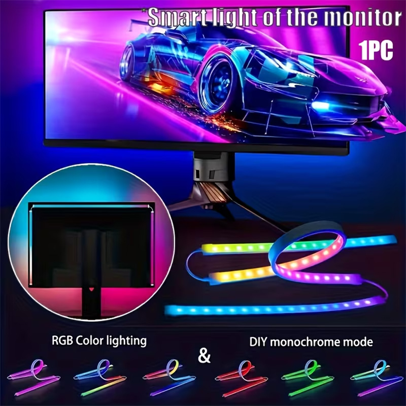 Fita de Luzes RGB para Jogos,  - Led Gaming Light Strip avaliação e preço
