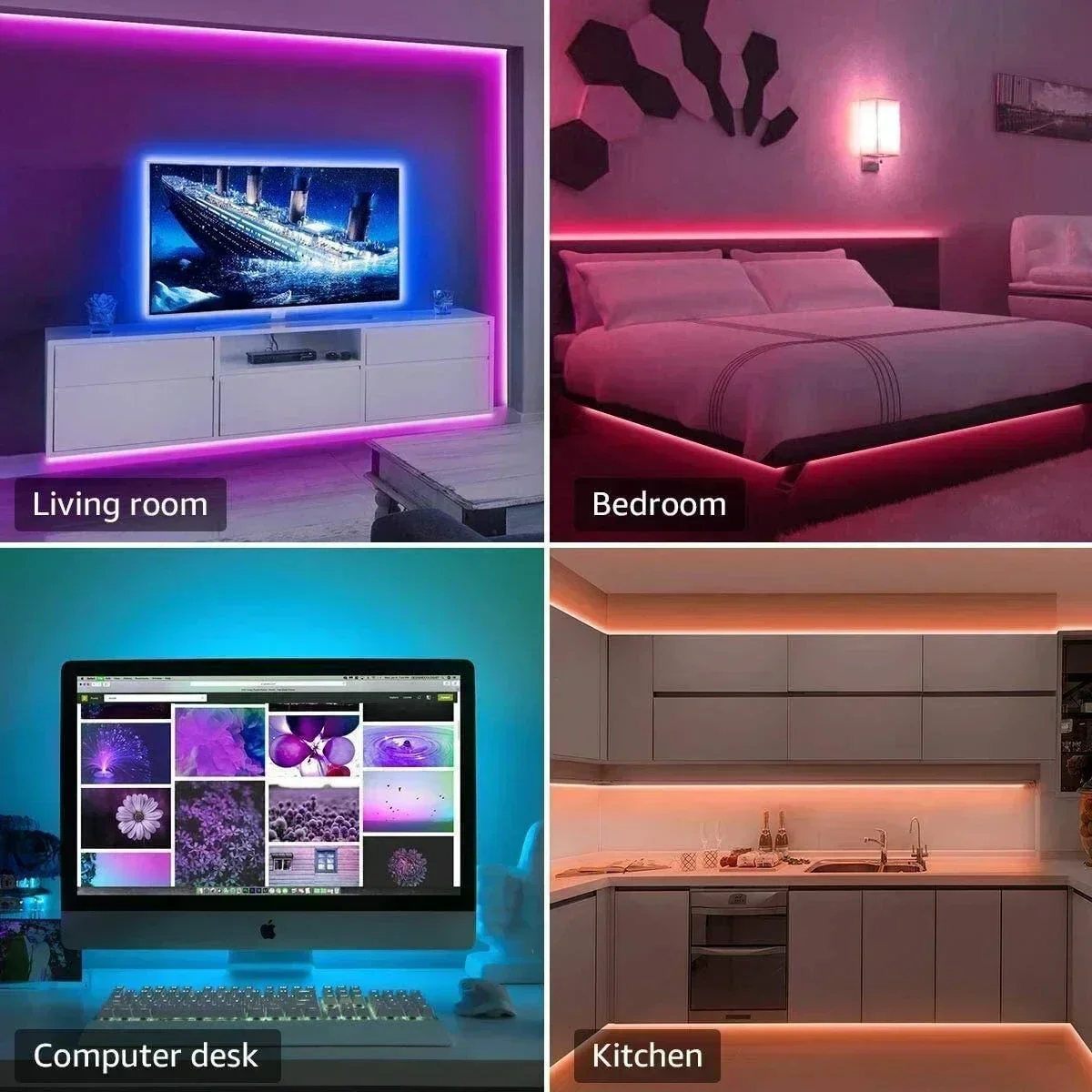 Faixa de luz led rgb inteligen - Led Gaming Light Strip avaliação e preço