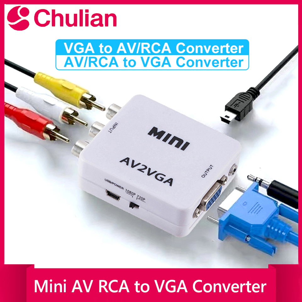 Conversor VGA para AV 1080P Ad - Gaming Console Or Pc avaliação e preço