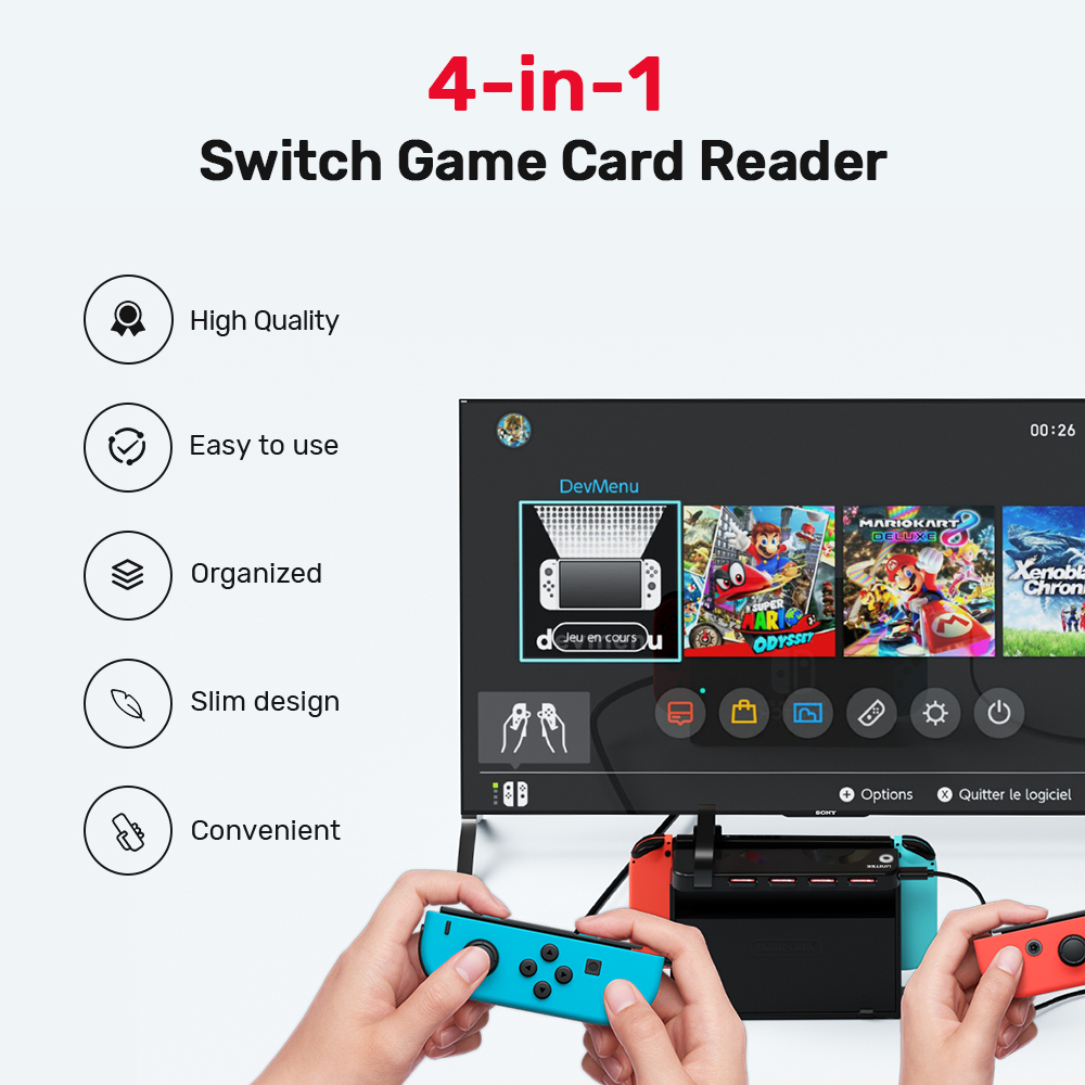Leitor de Cartão de Jogo Portá - Gaming Console Station avaliação e preço
