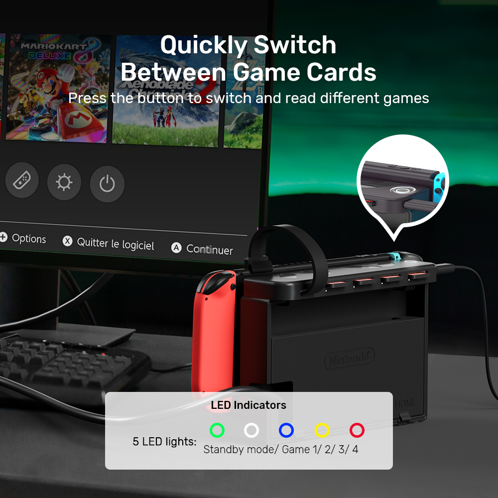 Leitor de Cartão de Jogo Portá - Gaming Console Station avaliação e preço