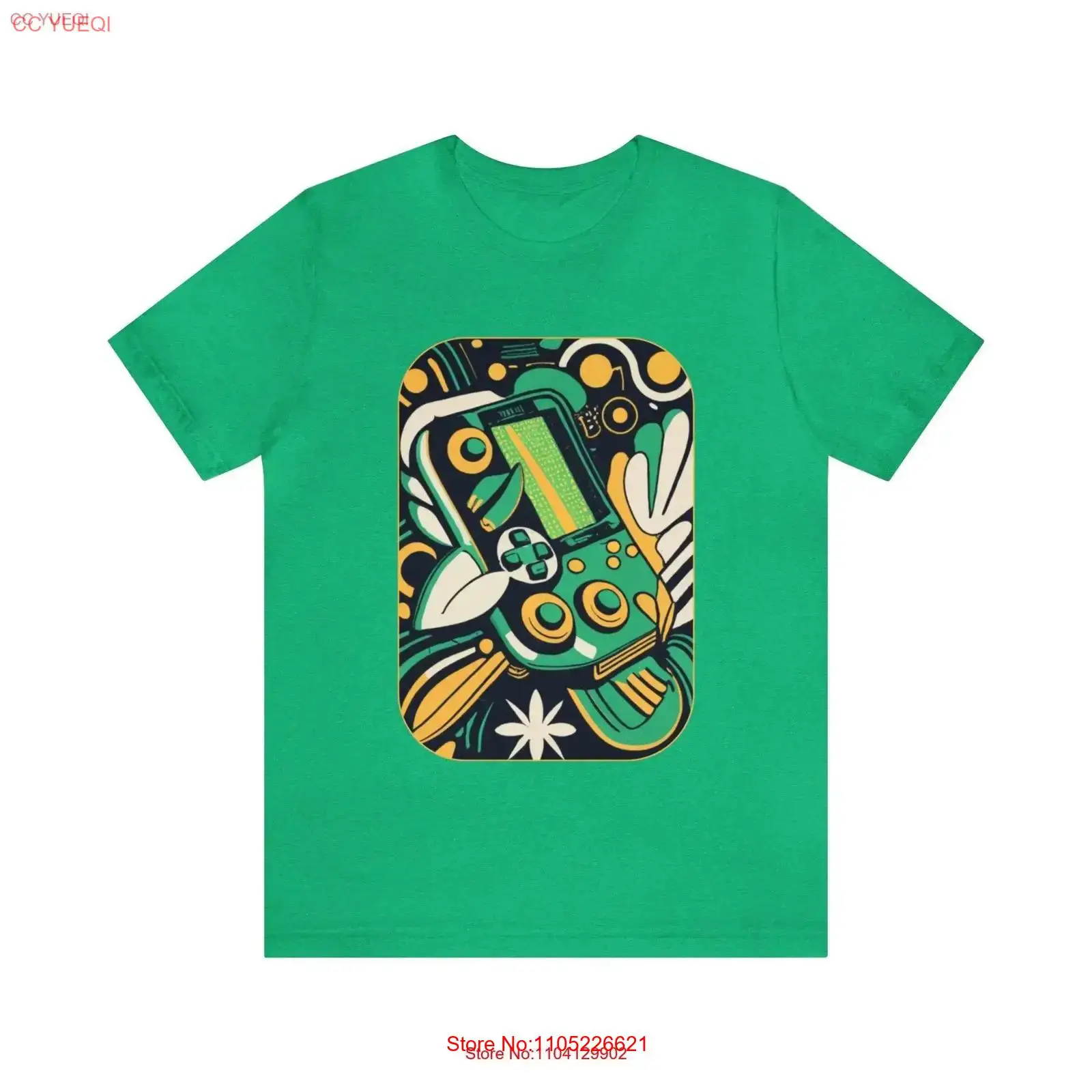 Camiseta verde folhada estilo  - Gaming Console Old School avaliação e preço