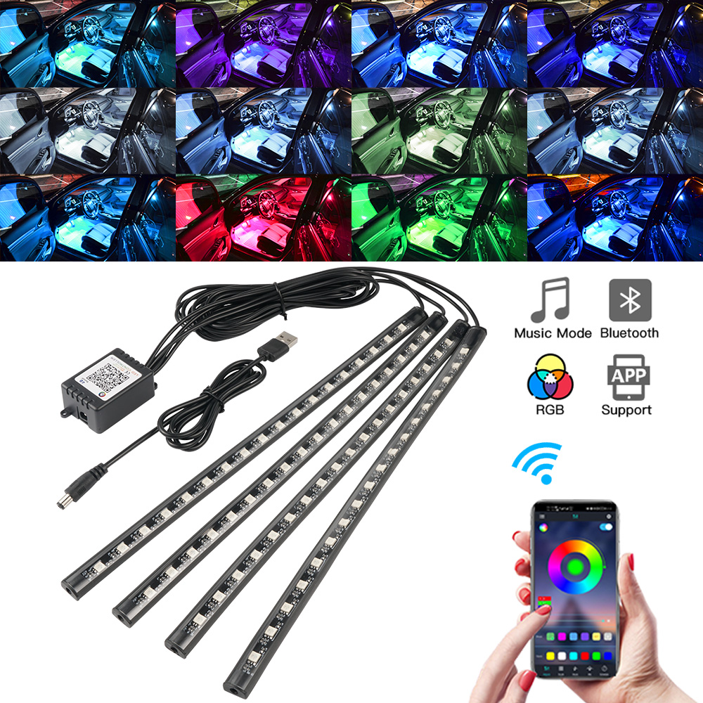 Neon led interior luz do carro - Led Gaming Light Strip avaliação e preço